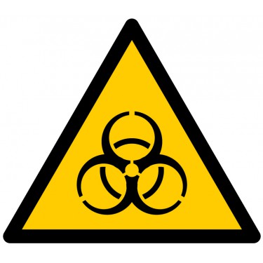 Panneau Danger Risque biologique W009 - ISO 7010