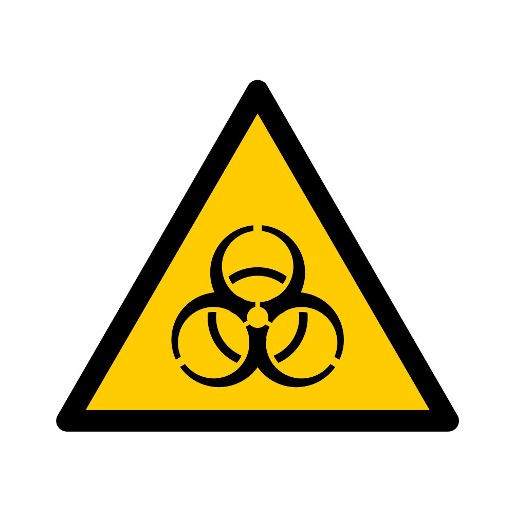 Panneau Danger Risque biologique W009 - ISO 7010