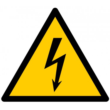 Panneau Danger Electricité W012 - ISO 7010