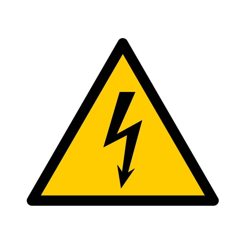 Panneau Danger Electricité W012 - ISO 7010