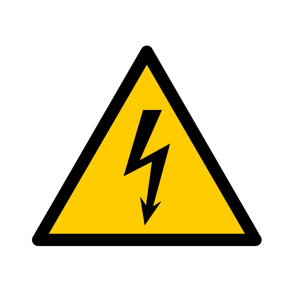 Panneau Danger Electricité W012 ISO 7010