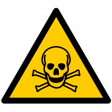 Panneau Danger Matières Toxiques W016 - ISO 7010