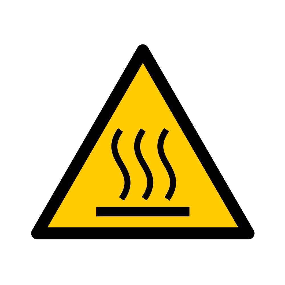 Panneau Danger Surface chaude W017 - ISO 7010