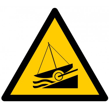 Panneau Danger Rampe de mise à l'eau W044 - ISO 7010
