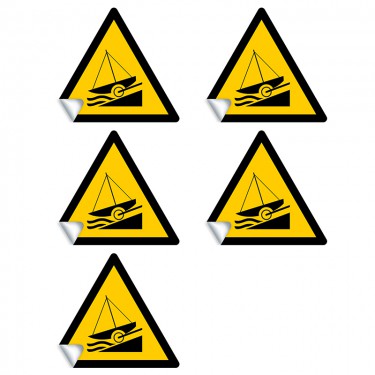Autocollants Danger Rampe de mise à l'eau W044 - ISO 7010