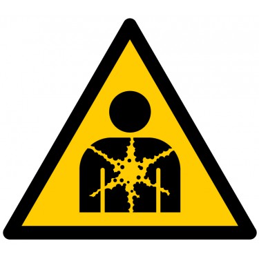 Panneau Danger Substance ou mélange présentant un risque pour la santé W071 - ISO 7010