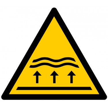 Panneau Danger Zone inondable W077 - ISO 7010