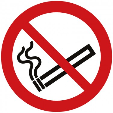 Panneau Interdiction de fumer P002 - ISO 7010