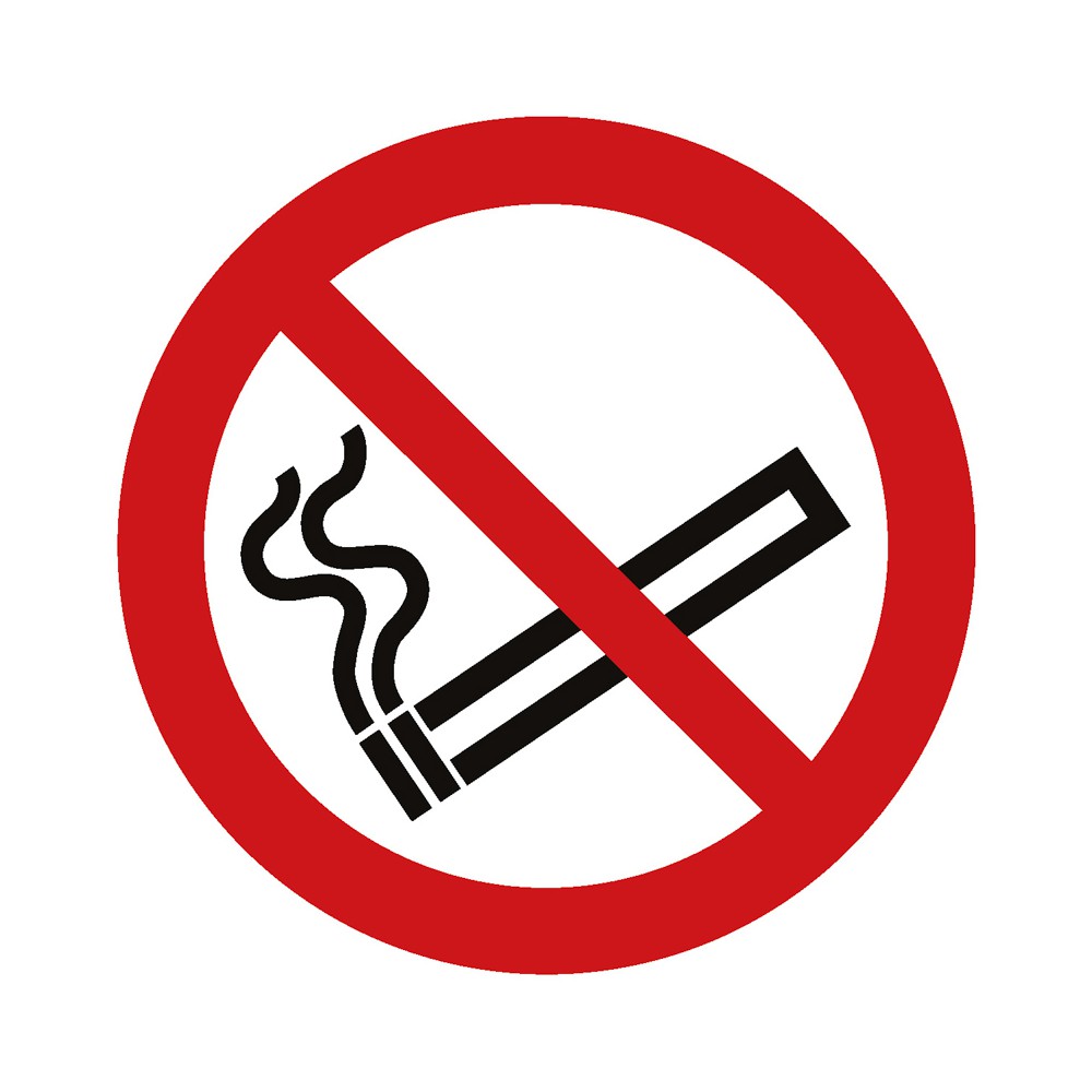 Panneau Interdiction de fumer P002 - ISO 7010