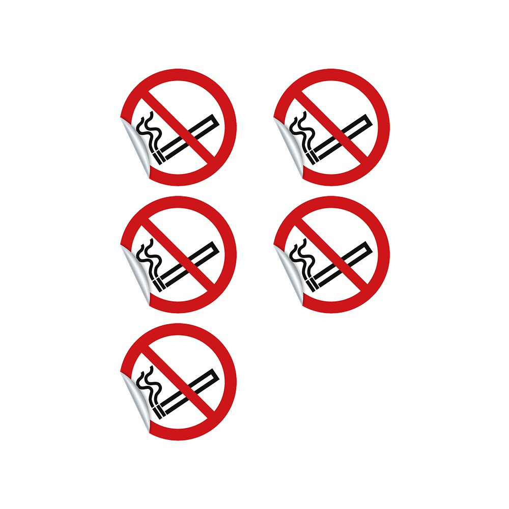 Autocollants Interdiction de fumer P002 - ISO 7010