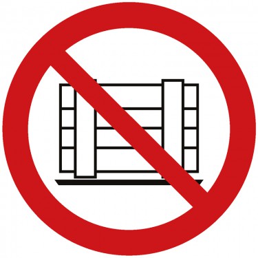 Panneau Ne pas obstruer P023 - ISO 7010