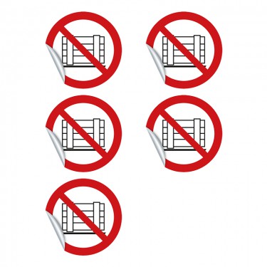 Autocollants Ne pas obstruer P023 - ISO 7010