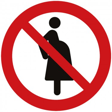Panneau Femmes enceintes non autorisées P042 - ISO 7010