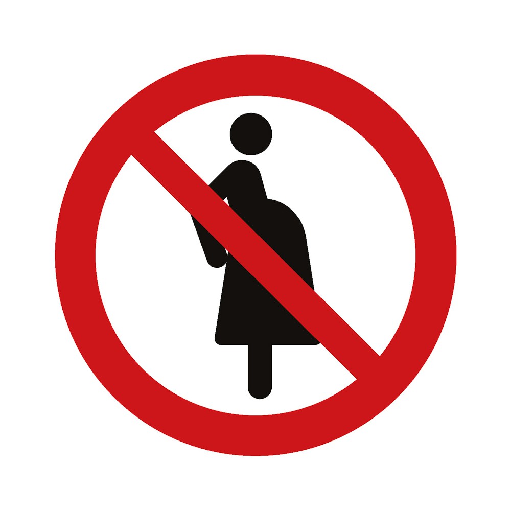 Panneau Femmes enceintes non autorisées P042 - ISO 7010