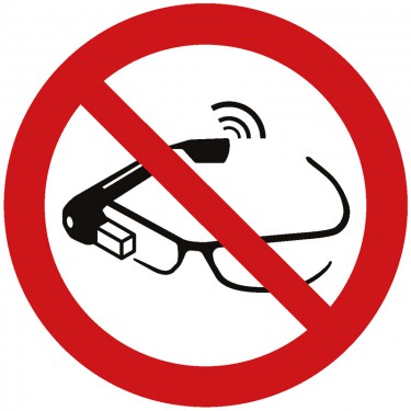 Panneau Utilisation de lunettes intelligentes interdite P044 - ISO 7010