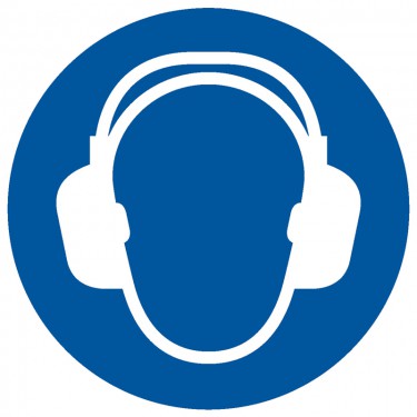 Panneau Obligation d'utiliser un casque anti-bruit M003 - ISO 7010