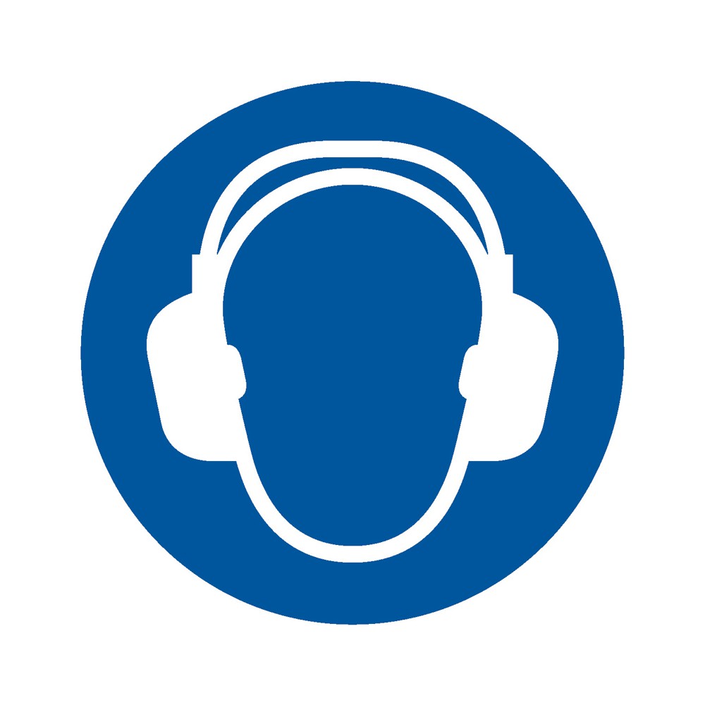 Panneau Obligation d'utiliser un casque anti-bruit M003 - ISO 7010 Panneau Obligation d'utiliser un casque anti-bruit M003 - ISO 7010