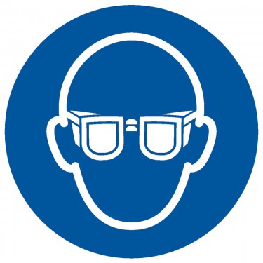 Panneau Obligation de porter des lunettes de vue M004 - ISO 7010