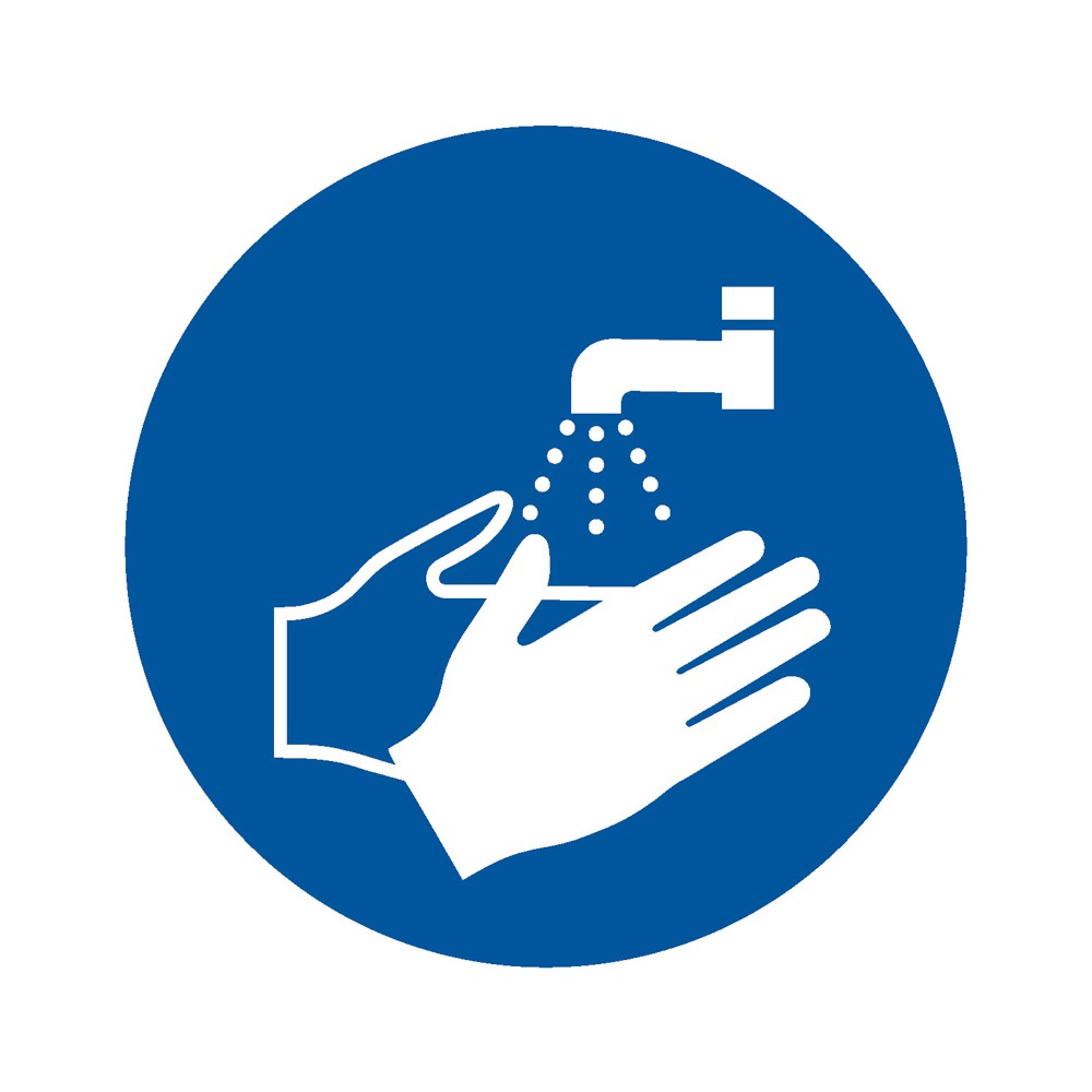Panneau Lavage des mains obligatoire M011 - ISO 7010