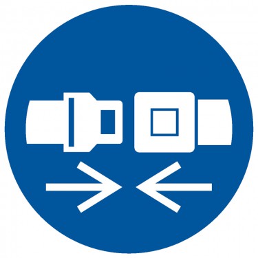 Panneau Attacher la ceinture de sécurité M020 - ISO 7010