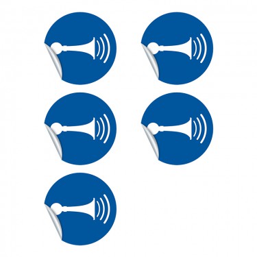 Autocollants Utiliser le klaxon M029 - ISO 7010