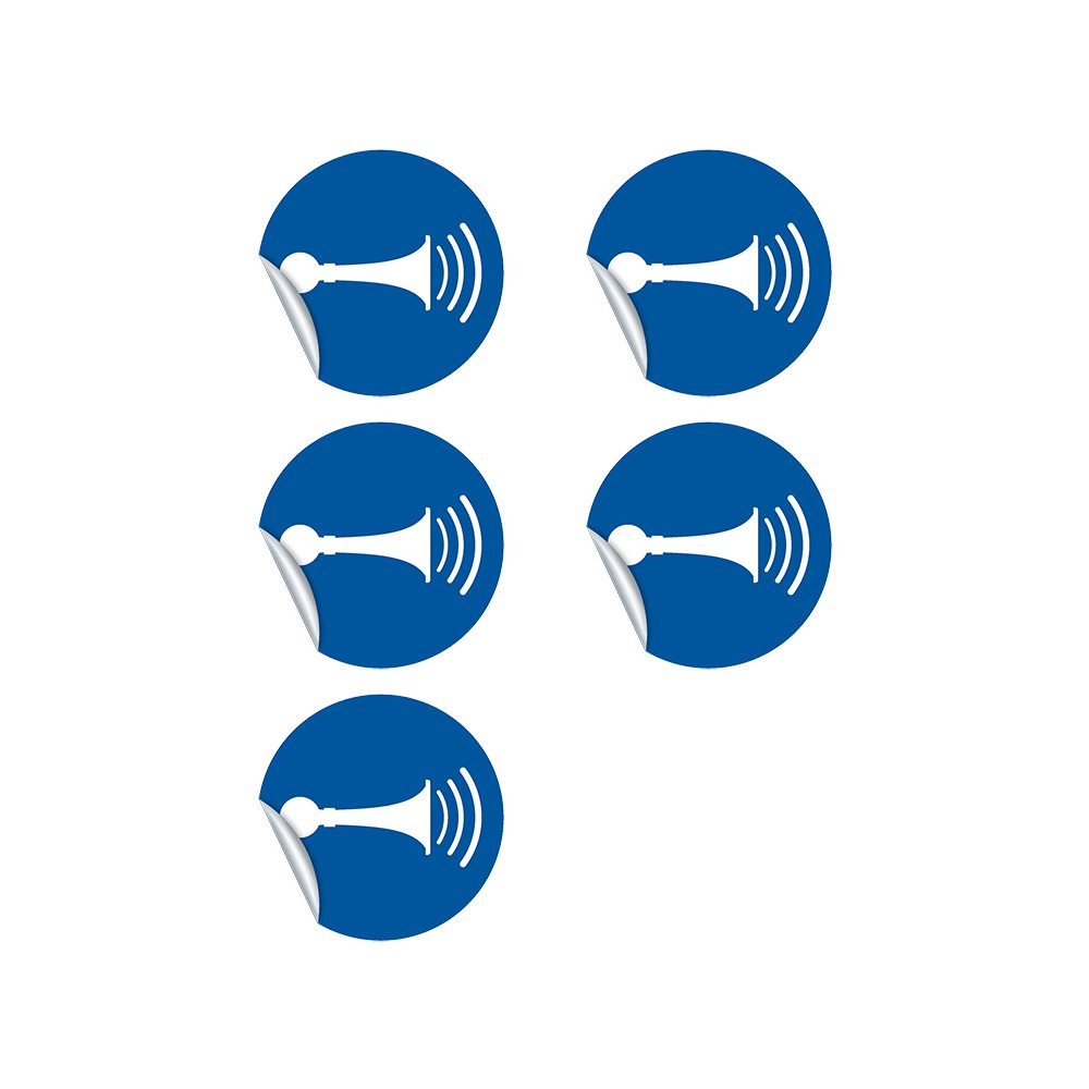 Autocollants Utiliser le klaxon M029 - ISO 7010