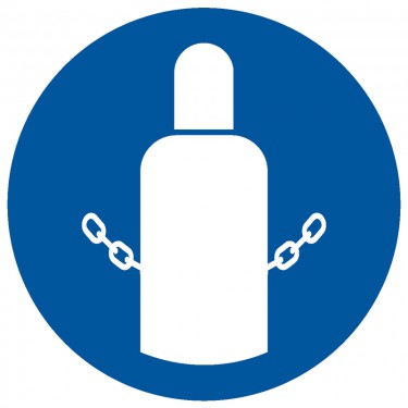 Panneau Sécuriser les bouteilles de gaz M046 - ISO 7010