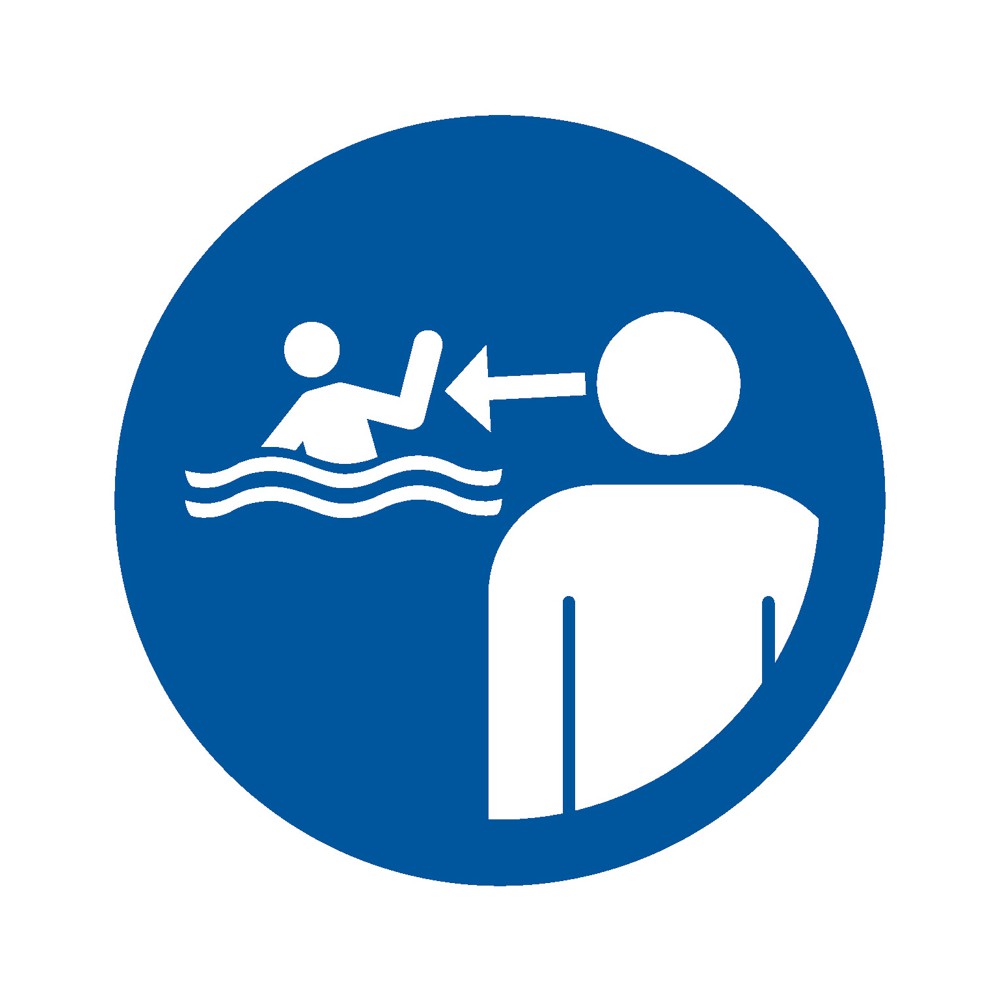 Panneau Surveiller les enfants en environnement aquatique M054 - ISO 7010