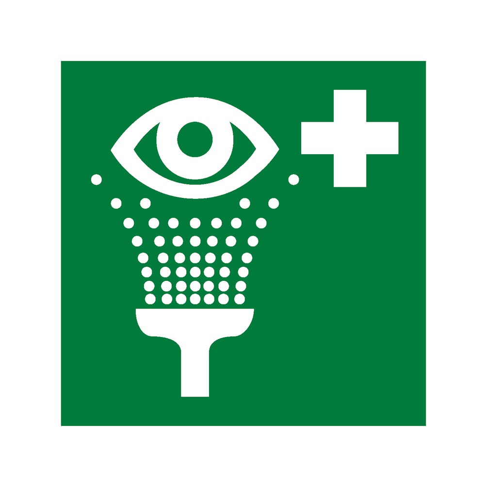 Panneau Equipement de rinçage des yeux E011 - ISO 7010 Panneau Equipement de rinçage des yeux E011 - ISO 7010