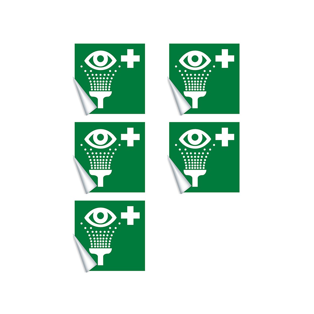 Autocollants Equipement de rinçage des yeux E011 - ISO 7010 Autocollants Equipement de rinçage des yeux E011 - ISO 7010
