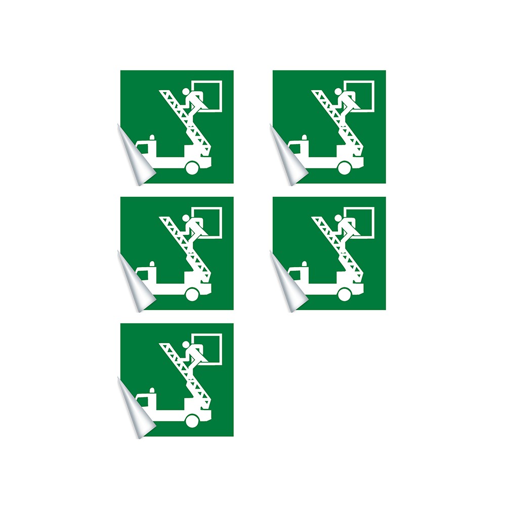 Autocollants Fenêtre de secours E017 - ISO 7010 Autocollants Fenêtre de secours E017 - ISO 7010