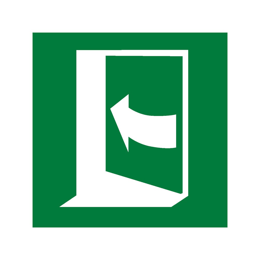 Panneau Porte qui s'ouvre en poussant sur son côté gauche E022 - ISO 7010 Panneau Porte qui s'ouvre en poussant sur son côté gauche E022 - ISO 7010