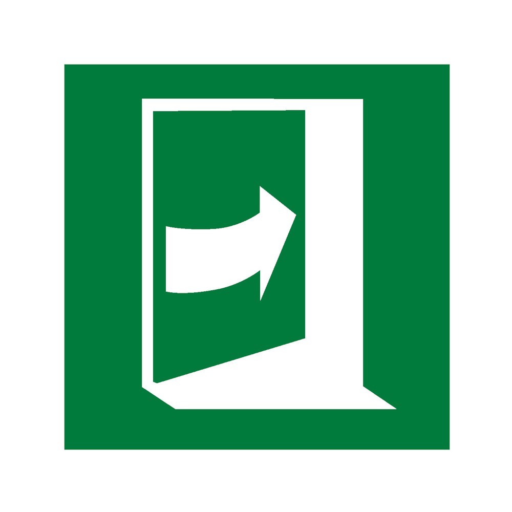 Panneau Porte qui s'ouvre en poussant sur son côté droit E023 - ISO 7010 Panneau Porte qui s'ouvre en poussant sur son côté droit E023 - ISO 7010