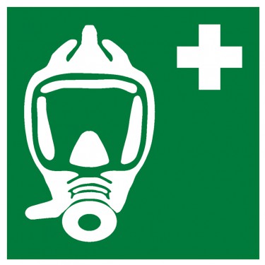 Panneau Appareil respiratoire pour l'évacuation d'urgence E029 - ISO 7010