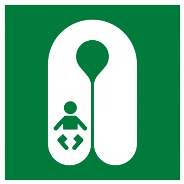 Panneau Gilet de sauvetage pour bébé E046 - ISO 7010