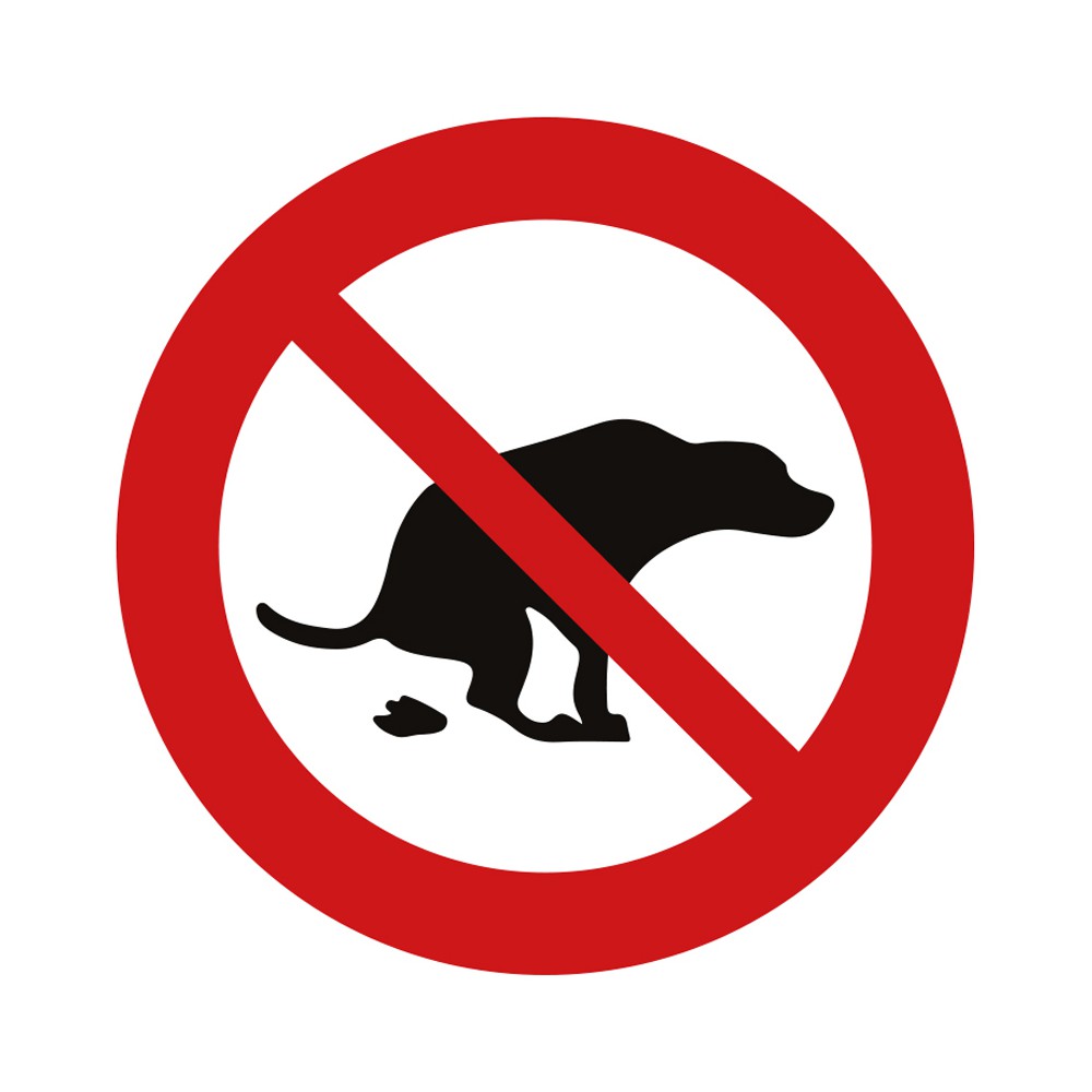 Panneau Interdiction de Déjections canines Panneau Interdiction de Déjections canines
