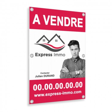 pancarte maison à vendre œillets