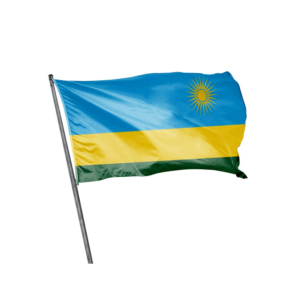 Drapeau du Rwanda à hisser Drapeau du Rwanda à hisser