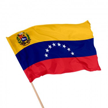 Drapeau du Venezuela sur hampe