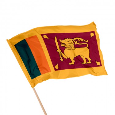 Drapeau du Sri Lanka sur hampe