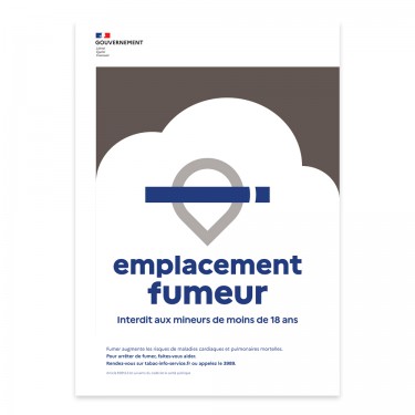Panneau Emplacement fumeur