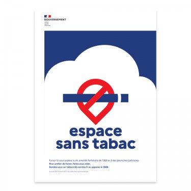 Panneau Espace sans tabac