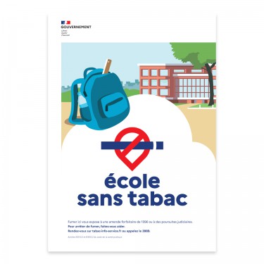 Panneau École sans tabac