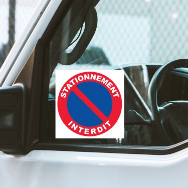 Autocollants dissuasifs Stationnement interdit