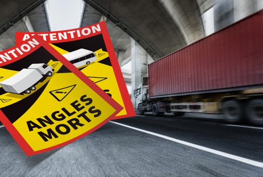 Angles morts : Autocollants obligatoires pour prévenir du danger